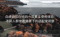 白虎自扣在线的一次真实使用体验：不同人群使用场景下的适配度观察
