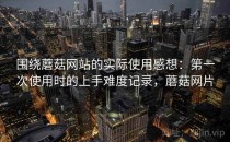 围绕蘑菇网站的实际使用感想：第一次使用时的上手难度记录，蘑菇网片
