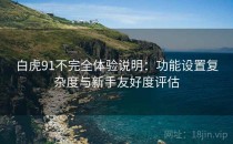 白虎91不完全体验说明：功能设置复杂度与新手友好度评估