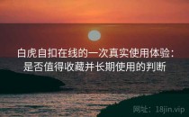 白虎自扣在线的一次真实使用体验：是否值得收藏并长期使用的判断