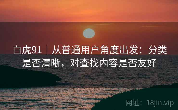 白虎91|从普通用户角度出发:分类是否清晰,对查找内容是否友好 白虎91|从普通用户角度出发:分类是否清晰,对查找内容是否友好