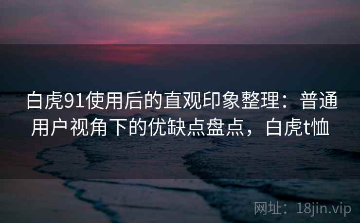 白虎91使用后的直观印象整理：普通用户视角下的优缺点盘点，白虎t恤