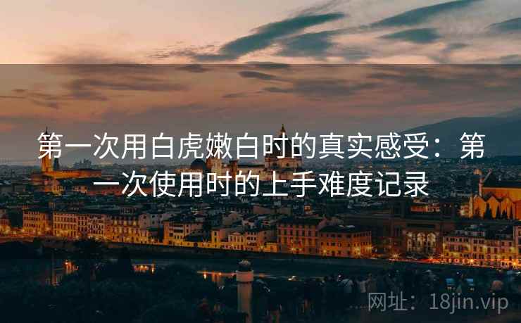 第一次用白虎嫩白时的真实感受:第一次使用时的上手难度记录 第2张 第一次用白虎嫩白时的真实感受:第一次使用时的上手难度记录 第2张