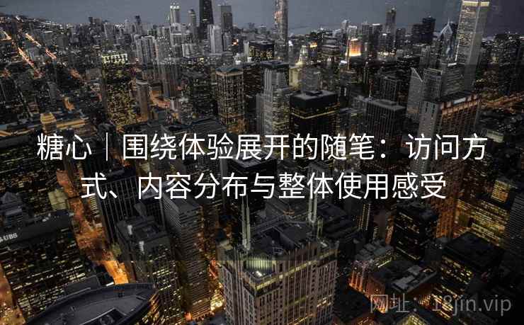 糖心｜围绕体验展开的随笔：访问方式、内容分布与整体使用感受  第2张